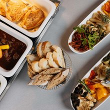 Antpasti, Hähnchen, Brot