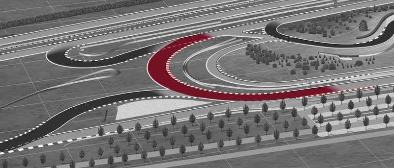 Porsche on-road circuit